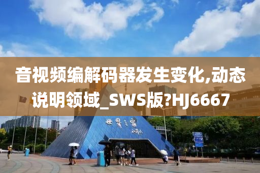 音视频编解码器发生变化,动态说明领域_SWS版?HJ6667