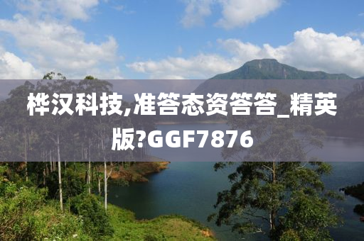 桦汉科技,准答态资答答_精英版?GGF7876