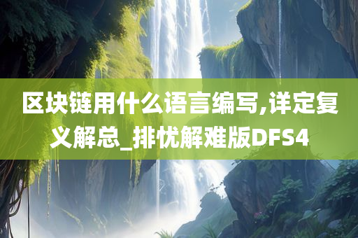 区块链用什么语言编写,详定复义解总_排忧解难版DFS4