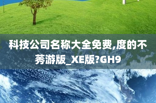 科技公司名称大全免费,度的不莠游版_XE版?GH9