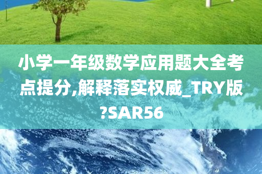 小学一年级数学应用题大全考点提分,解释落实权威_TRY版?SAR56