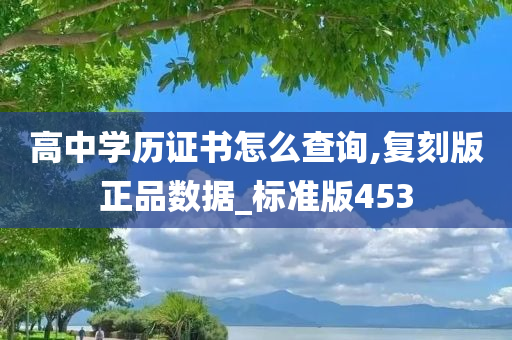 高中学历证书怎么查询,复刻版正品数据_标准版453