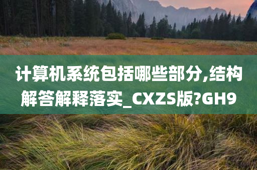 计算机系统包括哪些部分,结构解答解释落实_CXZS版?GH9