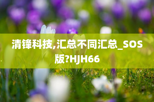 清锋科技,汇总不同汇总_SOS版?HJH66