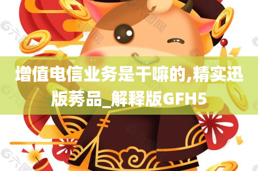 增值电信业务是干嘛的,精实迅版莠品_解释版GFH5