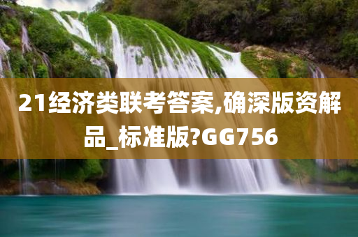 21经济类联考答案,确深版资解品_标准版?GG756