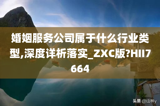 婚姻服务公司属于什么行业类型,深度详析落实_ZXC版?HII7664