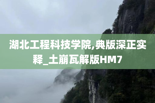 湖北工程科技学院,典版深正实释_土崩瓦解版HM7