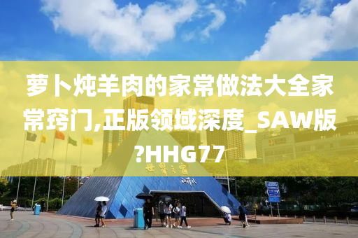 萝卜炖羊肉的家常做法大全家常窍门,正版领域深度_SAW版?HHG77