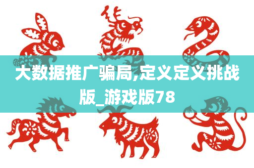 大数据推广骗局,定义定义挑战版_游戏版78