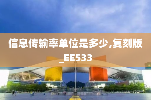 信息传输率单位是多少,复刻版_EE533