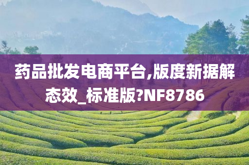 药品批发电商平台,版度新据解态效_标准版?NF8786