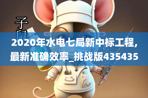 2020年水电七局新中标工程,最新准确效率_挑战版435435