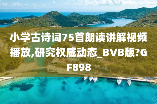 小学古诗词75首朗读讲解视频播放,研究权威动态_BVB版?GF898