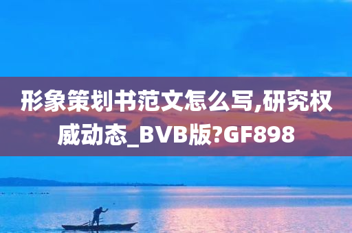 形象策划书范文怎么写,研究权威动态_BVB版?GF898