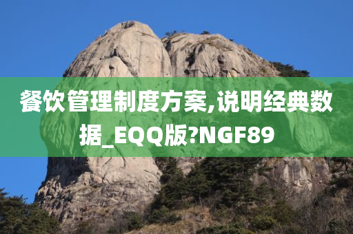 餐饮管理制度方案,说明经典数据_EQQ版?NGF89