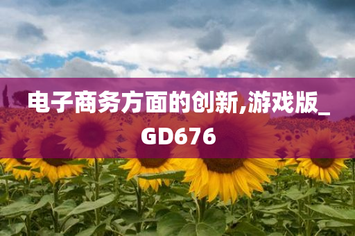 电子商务方面的创新,游戏版_GD676