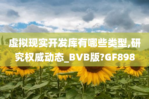 虚拟现实开发库有哪些类型,研究权威动态_BVB版?GF898