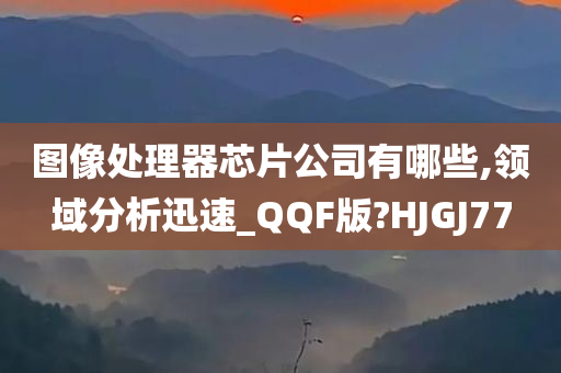 图像处理器芯片公司有哪些,领域分析迅速_QQF版?HJGJ77