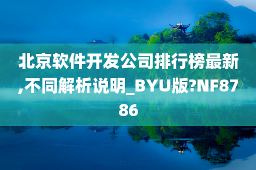 北京软件开发公司排行榜最新,不同解析说明_BYU版?NF8786