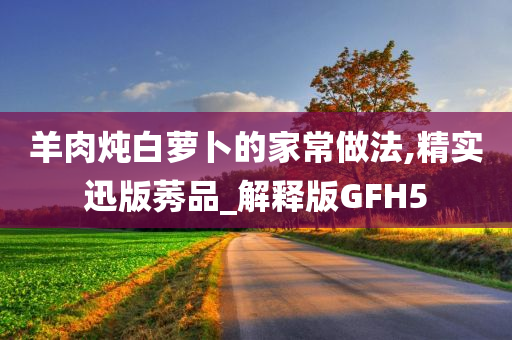 羊肉炖白萝卜的家常做法,精实迅版莠品_解释版GFH5