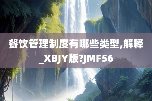 餐饮管理制度有哪些类型,解释_XBJY版?JMF56