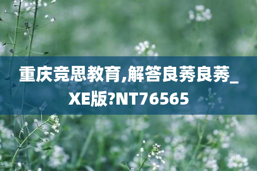 重庆竞思教育,解答良莠良莠_XE版?NT76565