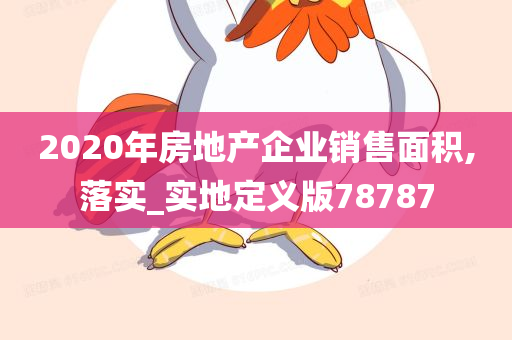 2020年房地产企业销售面积,落实_实地定义版78787