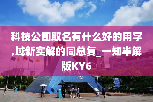 科技公司取名有什么好的用字,域新实解的同总复_一知半解版KY6