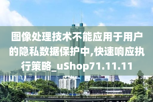 图像处理技术不能应用于用户的隐私数据保护中,快速响应执行策略_uShop71.11.11