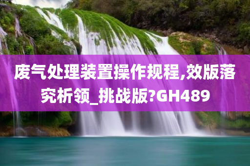 废气处理装置操作规程,效版落究析领_挑战版?GH489