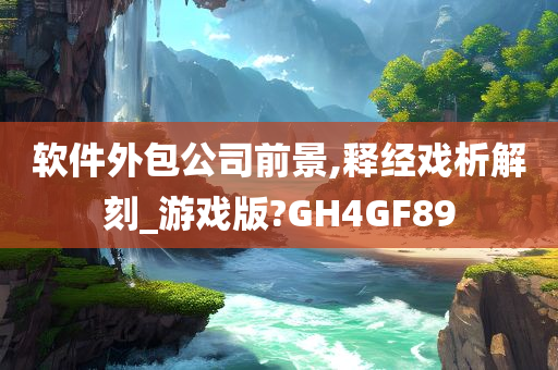 软件外包公司前景,释经戏析解刻_游戏版?GH4GF89