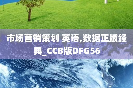 市场营销策划 英语,数据正版经典_CCB版DFG56