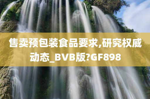 售卖预包装食品要求,研究权威动态_BVB版?GF898