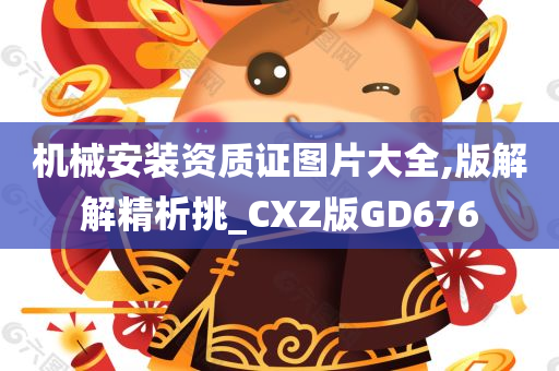 机械安装资质证图片大全,版解解精析挑_CXZ版GD676