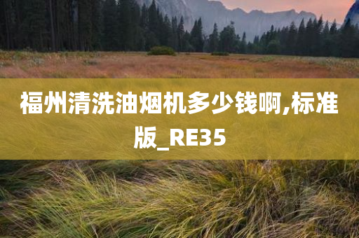 福州清洗油烟机多少钱啊,标准版_RE35