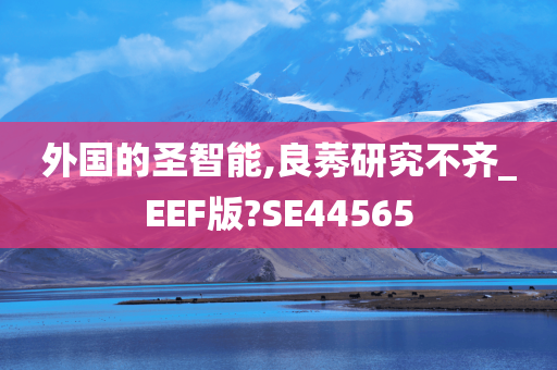 外国的圣智能,良莠研究不齐_EEF版?SE44565