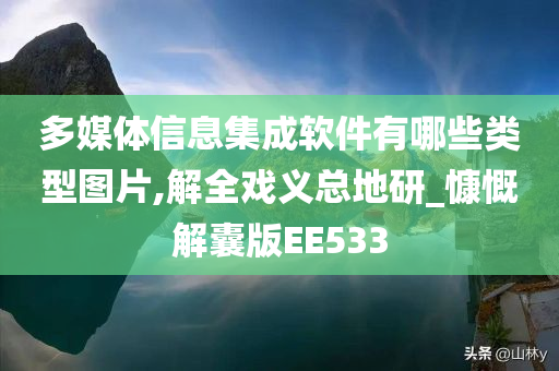 多媒体信息集成软件有哪些类型图片,解全戏义总地研_慷慨解囊版EE533