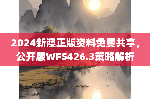 2024新澳正版资料免费共享，公开版WFS426.3策略解析