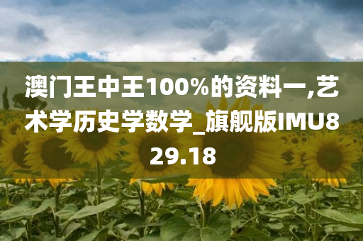 澳门王中王100%的资料一,艺术学历史学数学_旗舰版IMU829.18