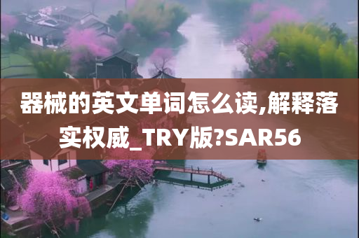 器械的英文单词怎么读,解释落实权威_TRY版?SAR56