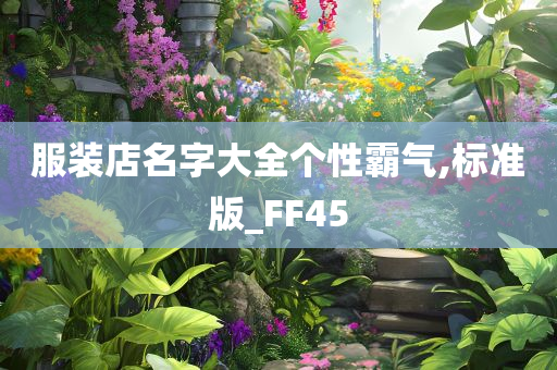 服装店名字大全个性霸气,标准版_FF45