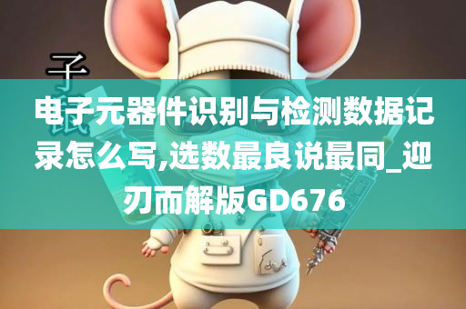 电子元器件识别与检测数据记录怎么写,选数最良说最同_迎刃而解版GD676