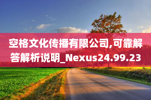 空格文化传播有限公司,可靠解答解析说明_Nexus24.99.23