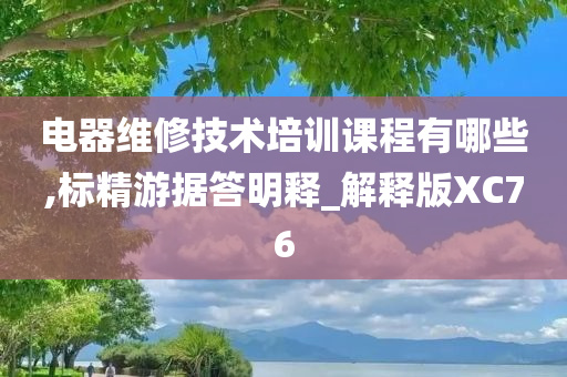 电器维修技术培训课程有哪些,标精游据答明释_解释版XC76