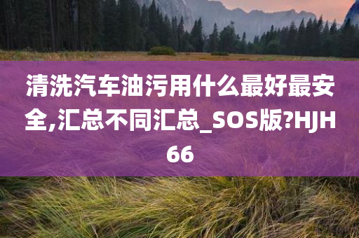 清洗汽车油污用什么最好最安全,汇总不同汇总_SOS版?HJH66