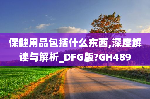 保健用品包括什么东西,深度解读与解析_DFG版?GH489