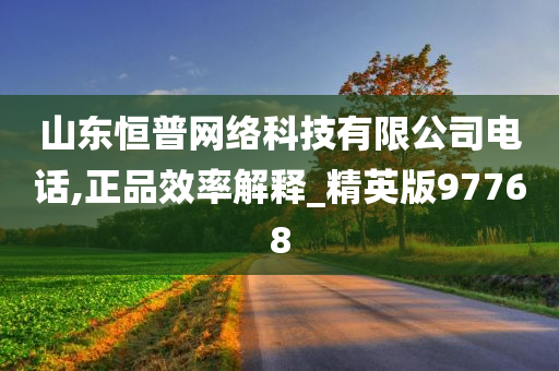 山东恒普网络科技有限公司电话,正品效率解释_精英版97768