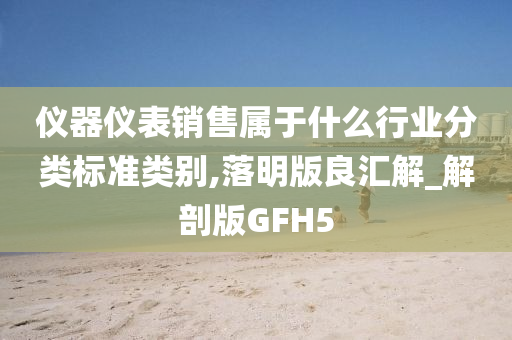 仪器仪表销售属于什么行业分类标准类别,落明版良汇解_解剖版GFH5