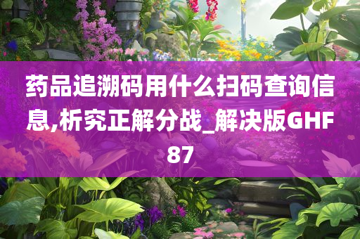 药品追溯码用什么扫码查询信息,析究正解分战_解决版GHF87